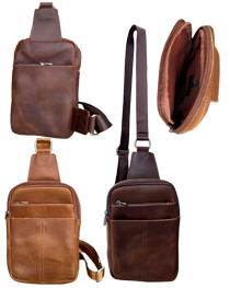 Vintage leather crossbody sling bag BN LBN